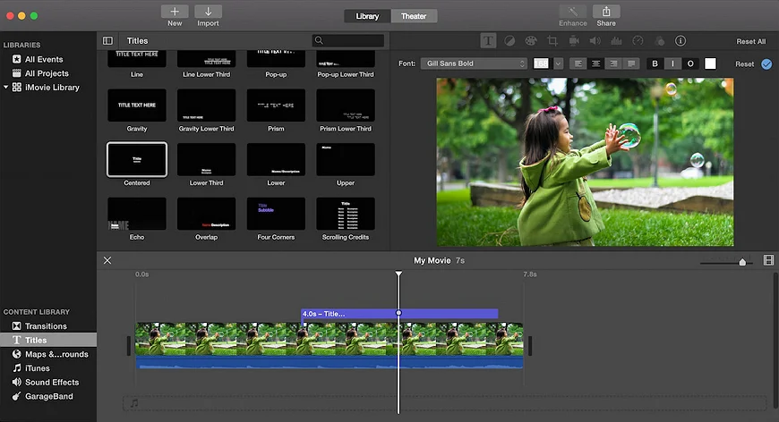 Pick iMovie for enhancing clips on macOS