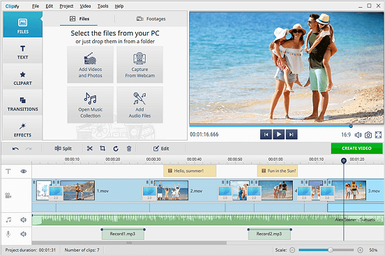 Use o Clipify, editor de video automatico