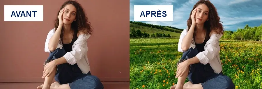 Comment changer le fond d'une vidéo : avant et après la transformation