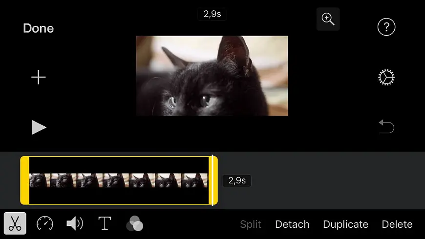 Découpez votre video avec iMovie