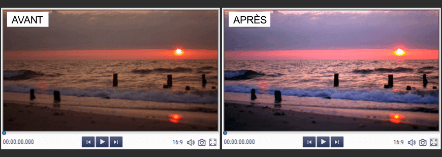 Comment éclaircir une vidéo sombre : avant et après