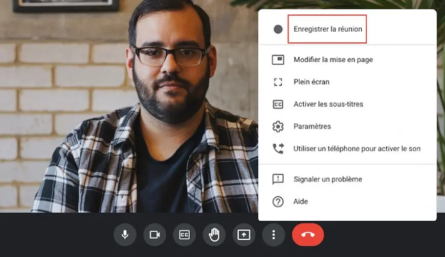 Un enregistreur d'écran intégré à Google Meet