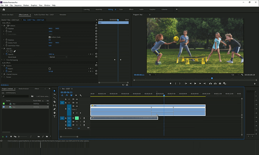 Utilisez Adobe Premiere Pro pour ralentir une vidéo
