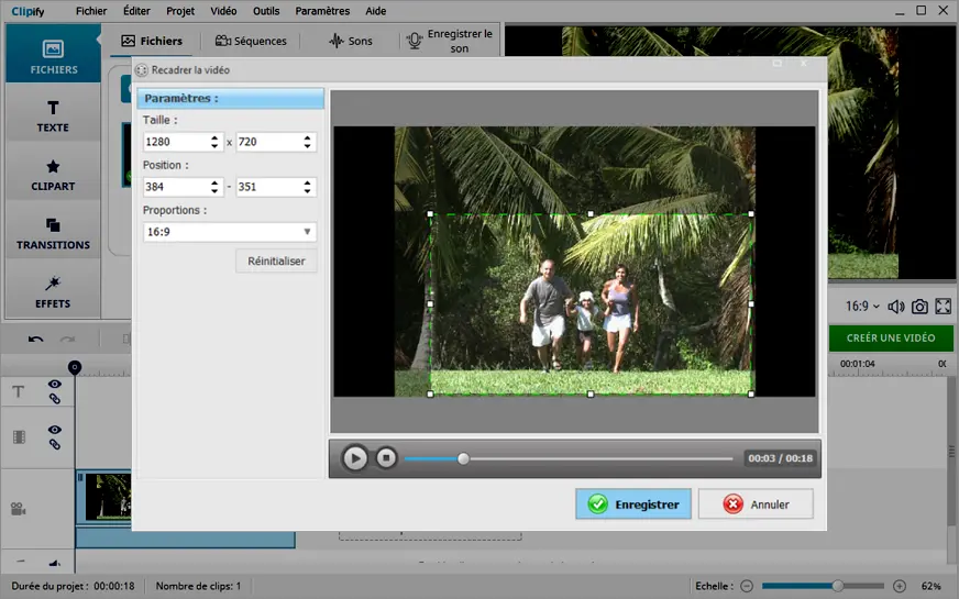 Redimesionnez votre vidéo pour la convertir au format voulu