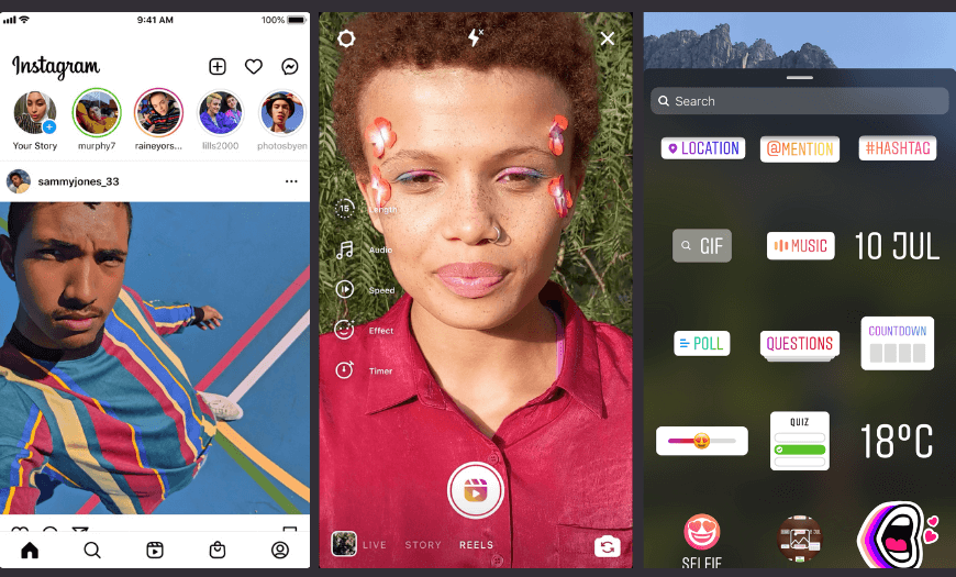 Add stickers to videos on Instagram