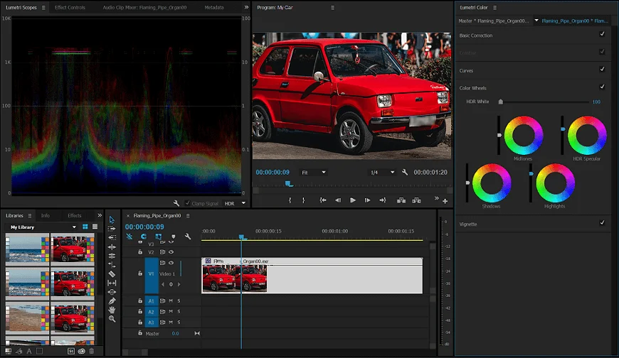 Blurring a license plate in Adobe Premiere Pro