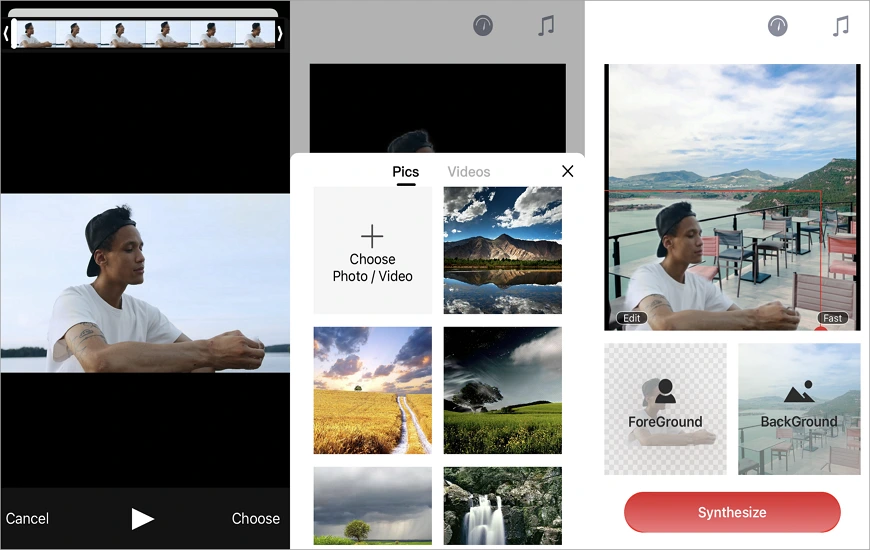 Customize your video background on iPhone