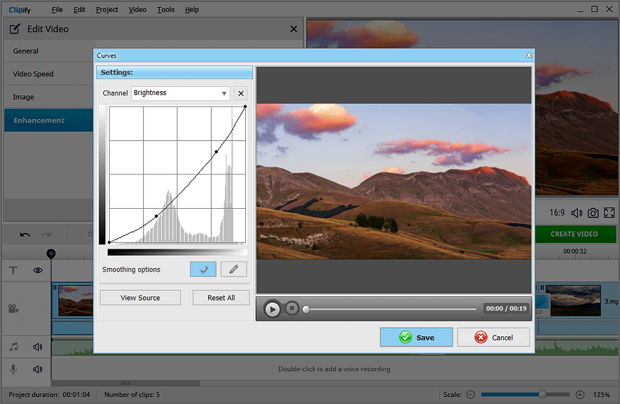 Switch to the Brightness channel to fix your video's lighting