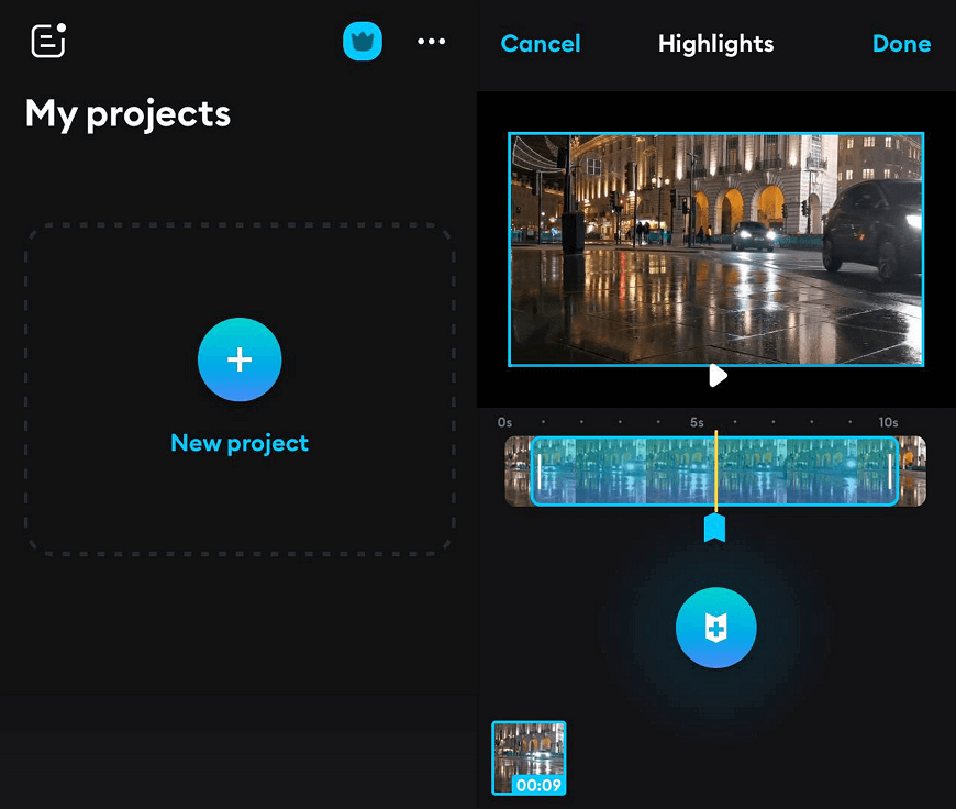 Use Splice to remove parts of your videos