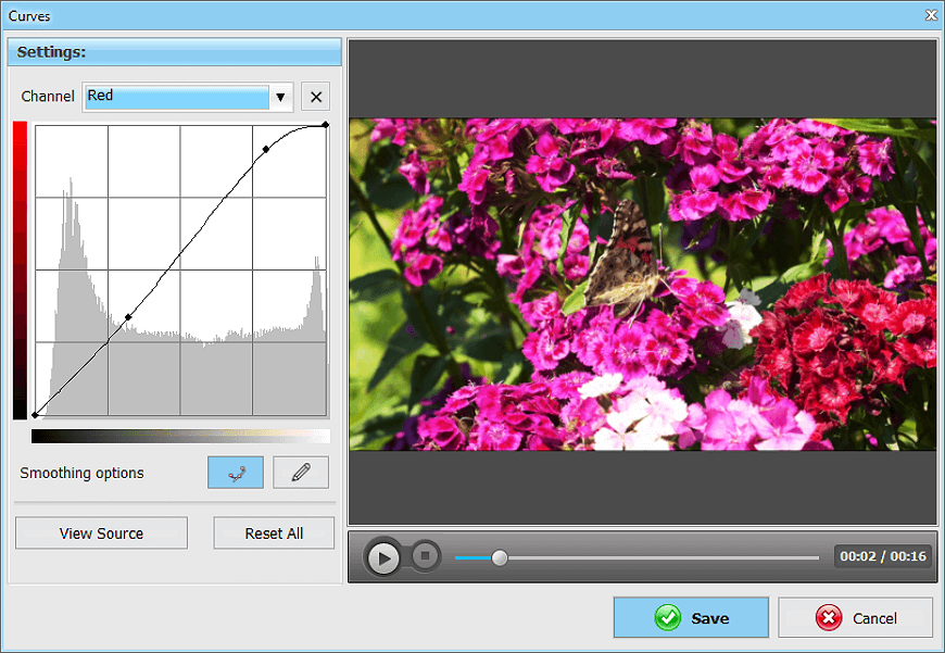 Use Curves para aprimorar as cores