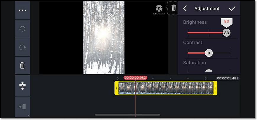 Edit your video in KineMaster