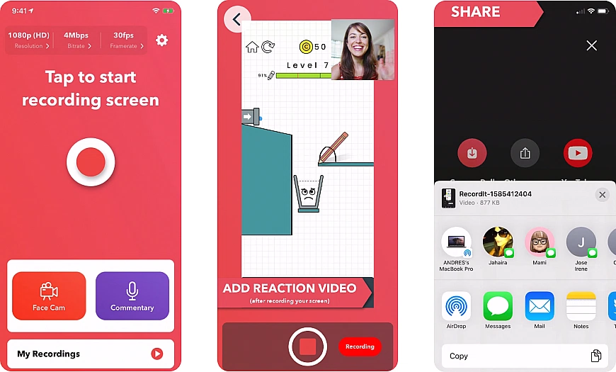 Recording a video call on your phone with Record it!