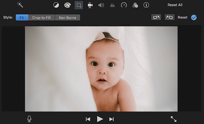 Entfernen Sie schwarze Balken aus Videos auf Mac