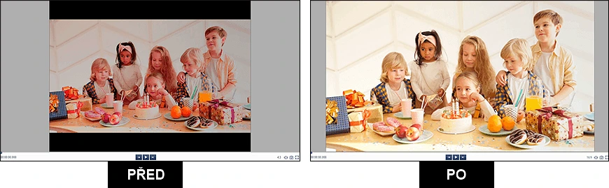 Jak zlepšit kvalitu videa - před a po