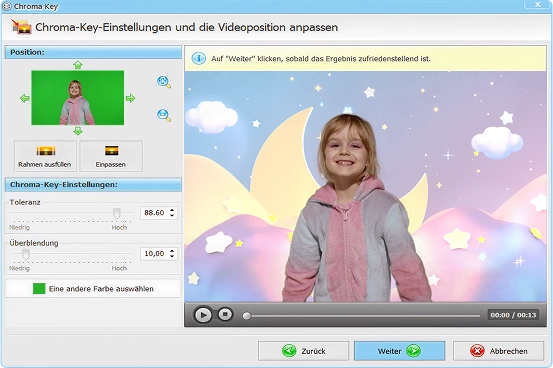 Tauschen Sie automatisch den Hintergrund aus